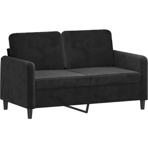 vidaXL Canapé - Velours Noir 120cm - Canapé - Publicité vidaXL Canapé - Velours Noir 120cm - Canapé - Publicité