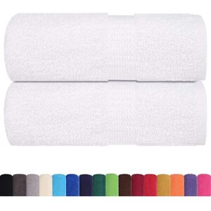 vidaXL Guest Towels 2 pcs White 30x50 cm - Guest Towels vidaXL Guest Towels 2 pcs White 30x50 cm - Guest Towels