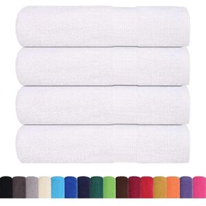 vidaXL Bath Towels 4 pcs White 100x150 cm - Bath Towels vidaXL Bath Towels 4 pcs White 100x150 cm - Bath Towels
