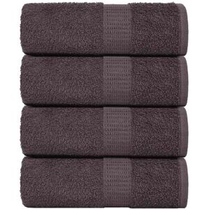 vidaXL Washcloth 4 pcs Anthracite - Washcloths vidaXL Washcloth 4 pcs Anthracite - Washcloths