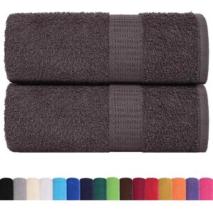 vidaXL Guest Towels 2 pcs Anthracite - Guest Towels vidaXL Guest Towels 2 pcs Anthracite - Guest Towels