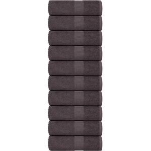 vidaXL Guest Towels 10 pcs Anthracite - Guest Towels vidaXL Guest Towels 10 pcs Anthracite - Guest Towels