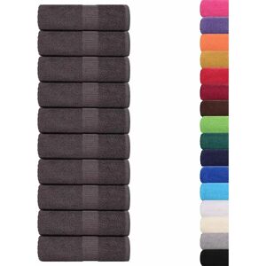 vidaXL Guest Towels 10 pcs Anthracite - Guest Towels vidaXL Guest Towels 10 pcs Anthracite - Guest Towels