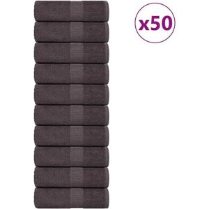vidaXL Guest Towels 50 pcs Anthracite - Guest Towels vidaXL Guest Towels 50 pcs Anthracite - Guest Towels