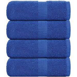 vidaXL Guest Towels 4 pcs Blue 30x50 cm - Guest Towels vidaXL Guest Towels 4 pcs Blue 30x50 cm - Guest Towels