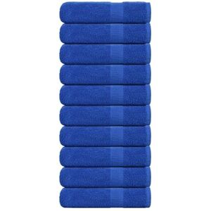 vidaXL Bath Towels 10 pcs Blue 100x150 cm 360 g/m² 100% Cotton vidaXL Bath Towels 10 pcs Blue 100x150 cm 360 g/m² 100% Cotton