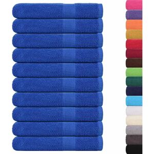 vidaXL Towels 10 pcs Blue 100x200 cm 360 g/m² 100% cotton - Towels vidaXL Towels 10 pcs Blue 100x200 cm 360 g/m² 100% cotton - Towels