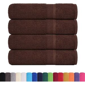 vidaXL Shower Towels 4 pcs Brown 70x140 cm - Shower Towels vidaXL Shower Towels 4 pcs Brown 70x140 cm - Shower Towels