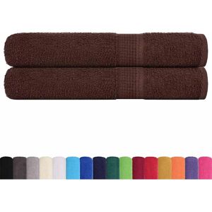 vidaXL Sauna Towels 2 Pcs. Brown 80x200 cm - Towels vidaXL Sauna Towels 2 Pcs. Brown 80x200 cm - Towels