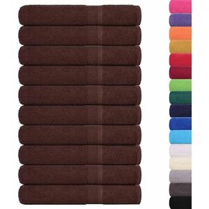 vidaXL Brown Sauna Towels 10 pcs - Sauna Towels vidaXL Brown Sauna Towels 10 pcs - Sauna Towels