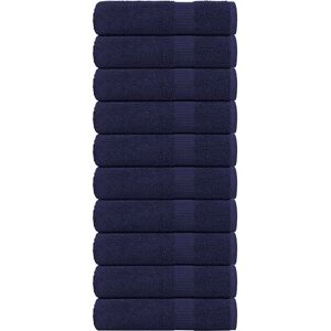 vidaxl Hand Towels 10 pcs Navy Blue 50x100 cm - Hand Towels vidaxl Hand Towels 10 pcs Navy Blue 50x100 cm - Hand Towels