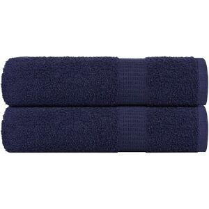 vidaXL Bath Towels Navy Blue 2 pcs 100x150cm 360gsm - Bath Towels vidaXL Bath Towels Navy Blue 2 pcs 100x150cm 360gsm - Bath Towels