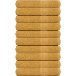vidaXL 80x200 cm Gold Sauna Towels - Hygienisch, Saugfähig, 100% Baumwolle vidaXL 80x200 cm Gold Sauna Towels - Hygienisch, Saugfähig, 100% Baumwolle