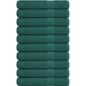 vidaXL Sauna Towels - Green - 80x200cm - 10 pcs vidaXL Sauna Towels - Green - 80x200cm - 10 pcs