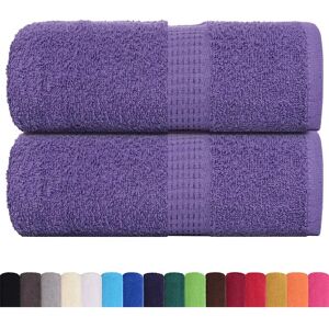 vidaXL Seiftücher 2 Stück Lila - Handtücher vidaXL Seiftücher 2 Stück Lila - Handtücher