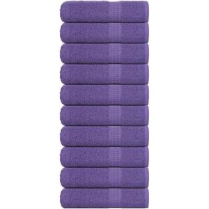 vidaXL Hand Towels Purple 50x100cm 10 pcs vidaXL Hand Towels Purple 50x100cm 10 pcs