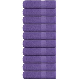 vidaXL Purple 100x150cm Cotton Bath Towels - Bath Towels vidaXL Purple 100x150cm Cotton Bath Towels - Bath Towels