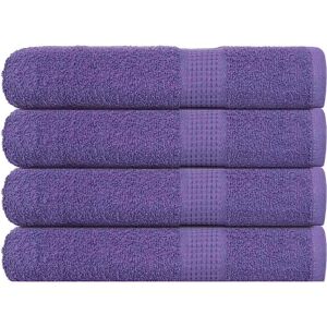 vidaXL Towels 4 pcs. Purple 100x200 cm - Towels vidaXL Towels 4 pcs. Purple 100x200 cm - Towels