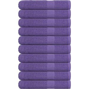 vidaXL 10 Stück Lila Baumwollhandtücher - 100x200cm - 360gsm vidaXL 10 Stück Lila Baumwollhandtücher - 100x200cm - 360gsm