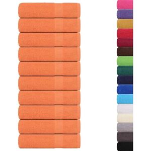 vidaXL Bath Towels 10 pcs Orange 100x150 cm - Bath Towels vidaXL Bath Towels 10 pcs Orange 100x150 cm - Bath Towels