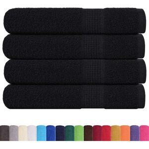 vidaXL Sauna Towels 4 Stk. Zwart 80x200 cm 360 gsm 100% katoen vidaXL Sauna Towels 4 Stk. Zwart 80x200 cm 360 gsm 100% katoen