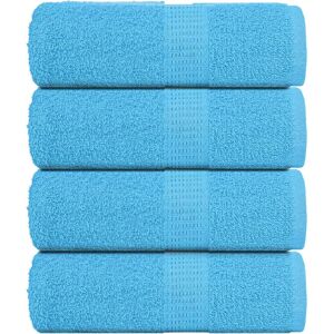 vidaXL Soap Towels 4 pcs Turquoise - 30x30 cm - Cotton vidaXL Soap Towels 4 pcs Turquoise - 30x30 cm - Cotton