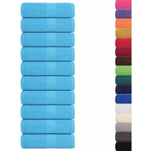 vidaXL Cotton Soap Towels 10 pcs Turquoise 30x30 cm - Towels vidaXL Cotton Soap Towels 10 pcs Turquoise 30x30 cm - Towels