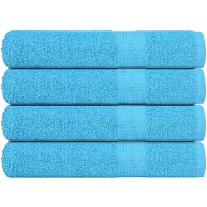 vidaXL Sauna Towels - 4 pcs Turquoise 80x200cm - Cotton vidaXL Sauna Towels - 4 pcs Turquoise 80x200cm - Cotton