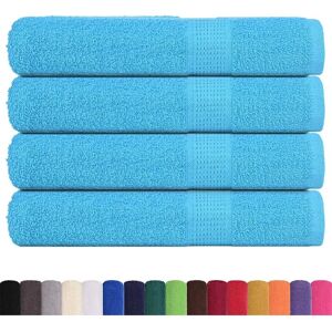 vidaXL Towels 4 pcs Turquoise 100x200 cm - Towels vidaXL Towels 4 pcs Turquoise 100x200 cm - Towels