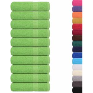 vidaXL Towels 10 pcs. apple green - Towels vidaXL Towels 10 pcs. apple green - Towels