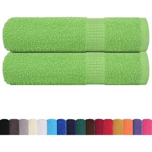 vidaXL Shower Towels 2 pcs Apple Green 70x140cm - Shower Towels vidaXL Shower Towels 2 pcs Apple Green 70x140cm - Shower Towels