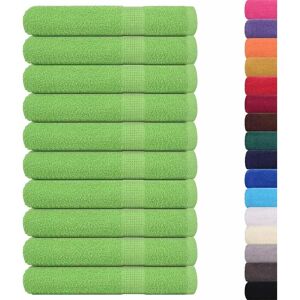 vidaXL Towels 10 pcs apple green 100x200 cm - Towels vidaXL Towels 10 pcs apple green 100x200 cm - Towels