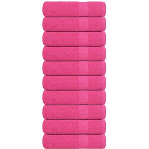 vidaXL Towels 10 pcs Pink 50x100 cm - Towels vidaXL Towels 10 pcs Pink 50x100 cm - Towels