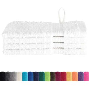 vidaXL Wash Gloves 4 pcs Cotton White - Wash Gloves vidaXL Wash Gloves 4 pcs Cotton White - Wash Gloves