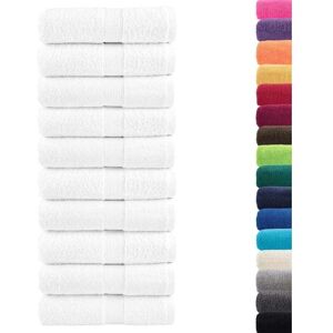 vidaXL Witte 30x30cm Katoenen Sauna Handdoeken 10 stuks vidaXL Witte 30x30cm Katoenen Sauna Handdoeken 10 stuks