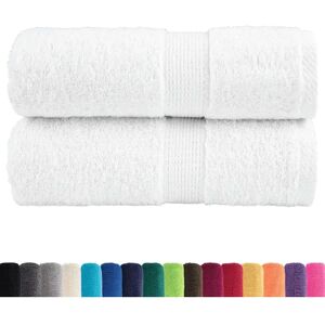 vidaXL White 30x50cm Premium Sauna Towels Set - Towels vidaXL White 30x50cm Premium Sauna Towels Set - Towels