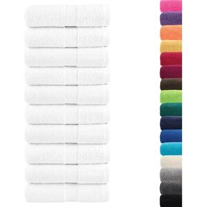 vidaXL Premium SOLUND White 30x50cm Towels - Towels vidaXL Premium SOLUND White 30x50cm Towels - Towels