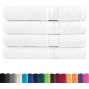 vidaXL Premium Sauna Towels - 4 pcs White - 600gsm vidaXL Premium Sauna Towels - 4 pcs White - 600gsm