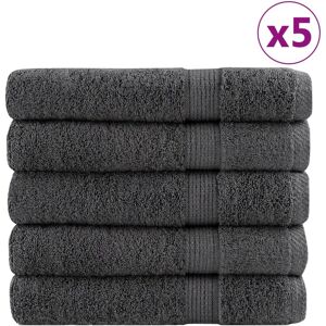 vidaXL Solund Handtücher Anthrazit - 25 Stk. 100x200cm - Bad & Sauna vidaXL Solund Handtücher Anthrazit - 25 Stk. 100x200cm - Bad & Sauna