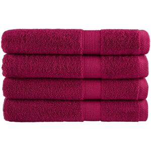 vidaXL Premium sauna towels SOLUND 4 pcs Bordeaux - Sauna Towels vidaXL Premium sauna towels SOLUND 4 pcs Bordeaux - Sauna Towels