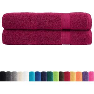 vidaXL Bordeaux Model SOLUND Premium Towels 100x200cm vidaXL Bordeaux Model SOLUND Premium Towels 100x200cm
