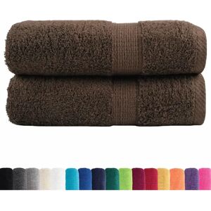 vidaXL Premium Guest Towels SOLUND - 2 pcs, 30x50 cm, Brown vidaXL Premium Guest Towels SOLUND - 2 pcs, 30x50 cm, Brown