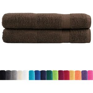 vidaXL SOLUND Brown 100x200cm Towels - Towels vidaXL SOLUND Brown 100x200cm Towels - Towels