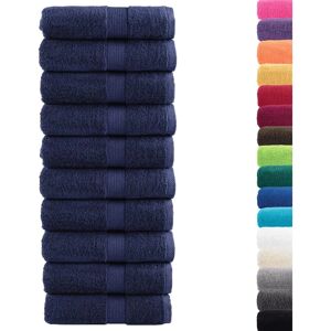 vidaXL Premium Gjestetørklær SOLUND - Marineblå - 30x50 cm - 600 gsm - Gjest Håndklær vidaXL Premium Gjestetørklær SOLUND - Marineblå - 30x50 cm - 600 gsm - Gjest Håndklær