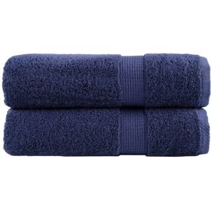 VidaXL Premium Shower Towels SOLUND - 2 pcs Navy Blue 70x140 cm VidaXL Premium Shower Towels SOLUND - 2 pcs Navy Blue 70x140 cm
