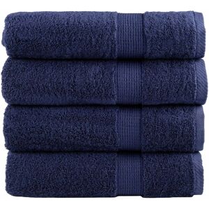 vidaXL Premium Shower Towels SOLUND - Navy Blue - 70x140cm - Shower Towels vidaXL Premium Shower Towels SOLUND - Navy Blue - 70x140cm - Shower Towels