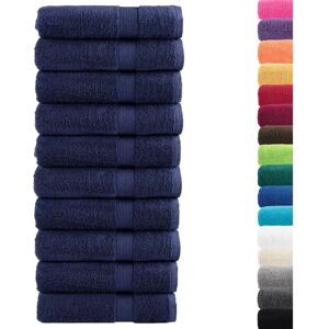 vidaXL Premium SOLUND Navy Blue 10 pcs Shower Towels - Shower Towels vidaXL Premium SOLUND Navy Blue 10 pcs Shower Towels - Shower Towels