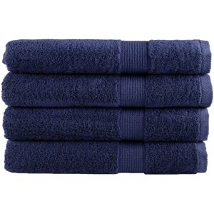 vidaXL Premium sauna towels SOLUND 4 pcs navy blue - Sauna towels vidaXL Premium sauna towels SOLUND 4 pcs navy blue - Sauna towels
