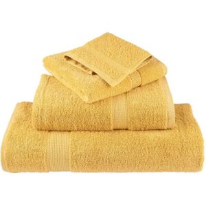 vidaXL Gold SOLUND Towels - Bath Towels 2 pcs 50x100cm vidaXL Gold SOLUND Towels - Bath Towels 2 pcs 50x100cm