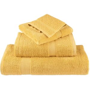 vidaXL Gold Sauna Towels SOLUND 4 pcs 80x200 cm vidaXL Gold Sauna Towels SOLUND 4 pcs 80x200 cm
